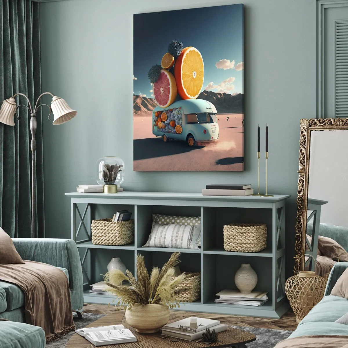 Schilderen op canvas - De smaak van vakantie - 45x80 cm