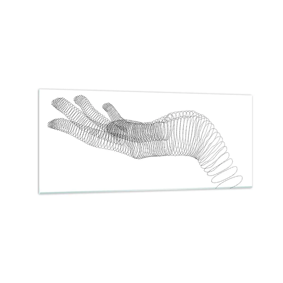 Schilderen op glas - Veerkrachtige hand - 120x50 cm