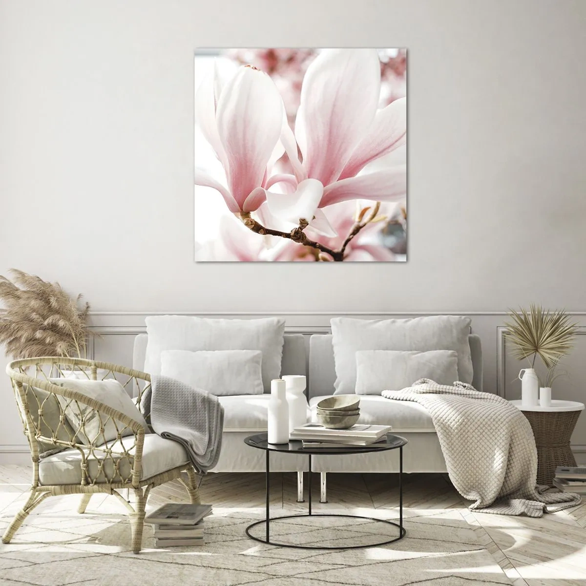 Schilderen op glas - Een overvloed aan tederheid - 30x30 cm