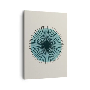 Schilderen op canvas - Stralend in het blauw - 50x70 cm