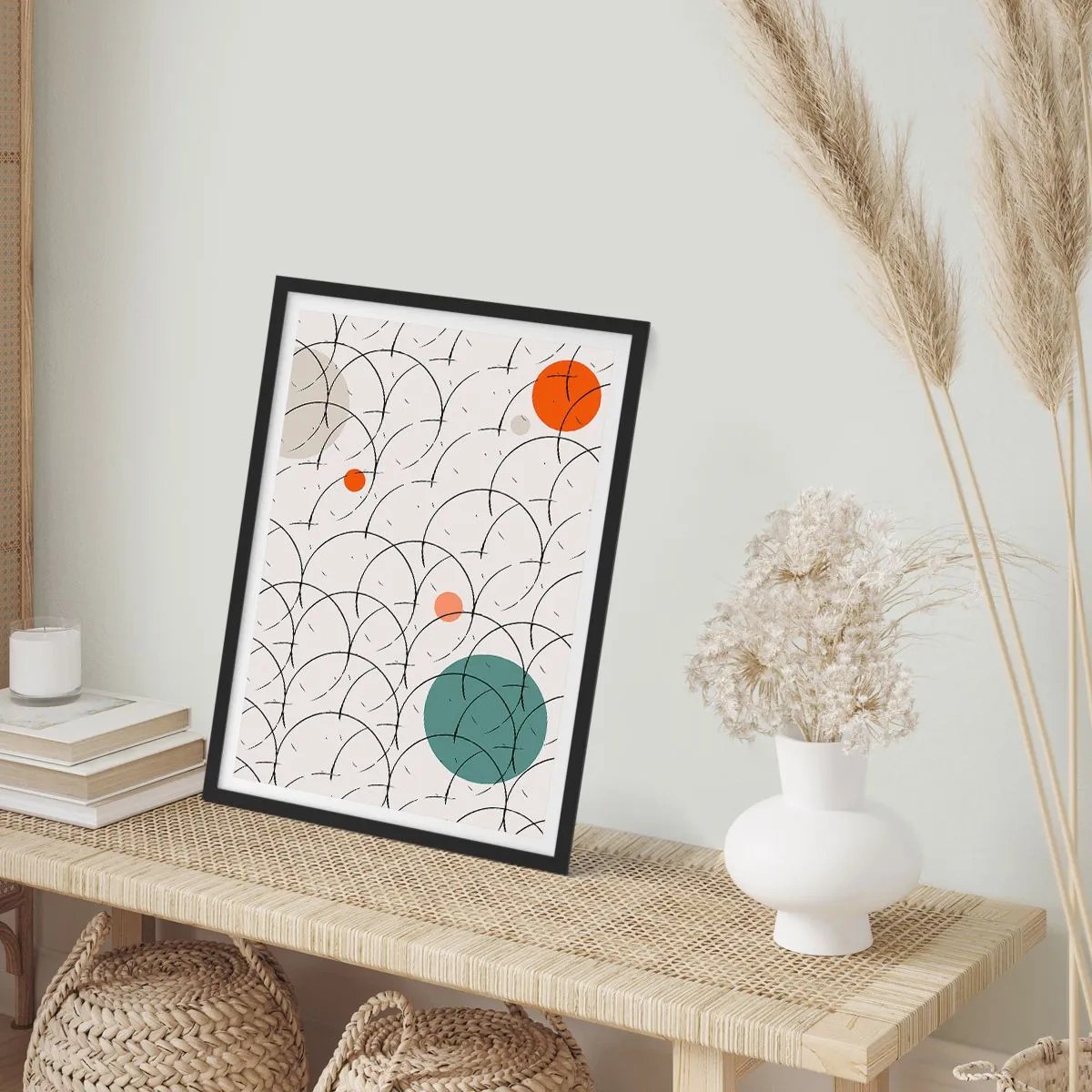 Poster in een zwarte lijst - In de pop-art-sfeer - 30x40 cm