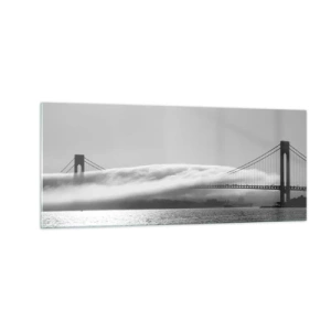 Schilderen op glas - Vaar door de Golden Gates - 100x40 cm