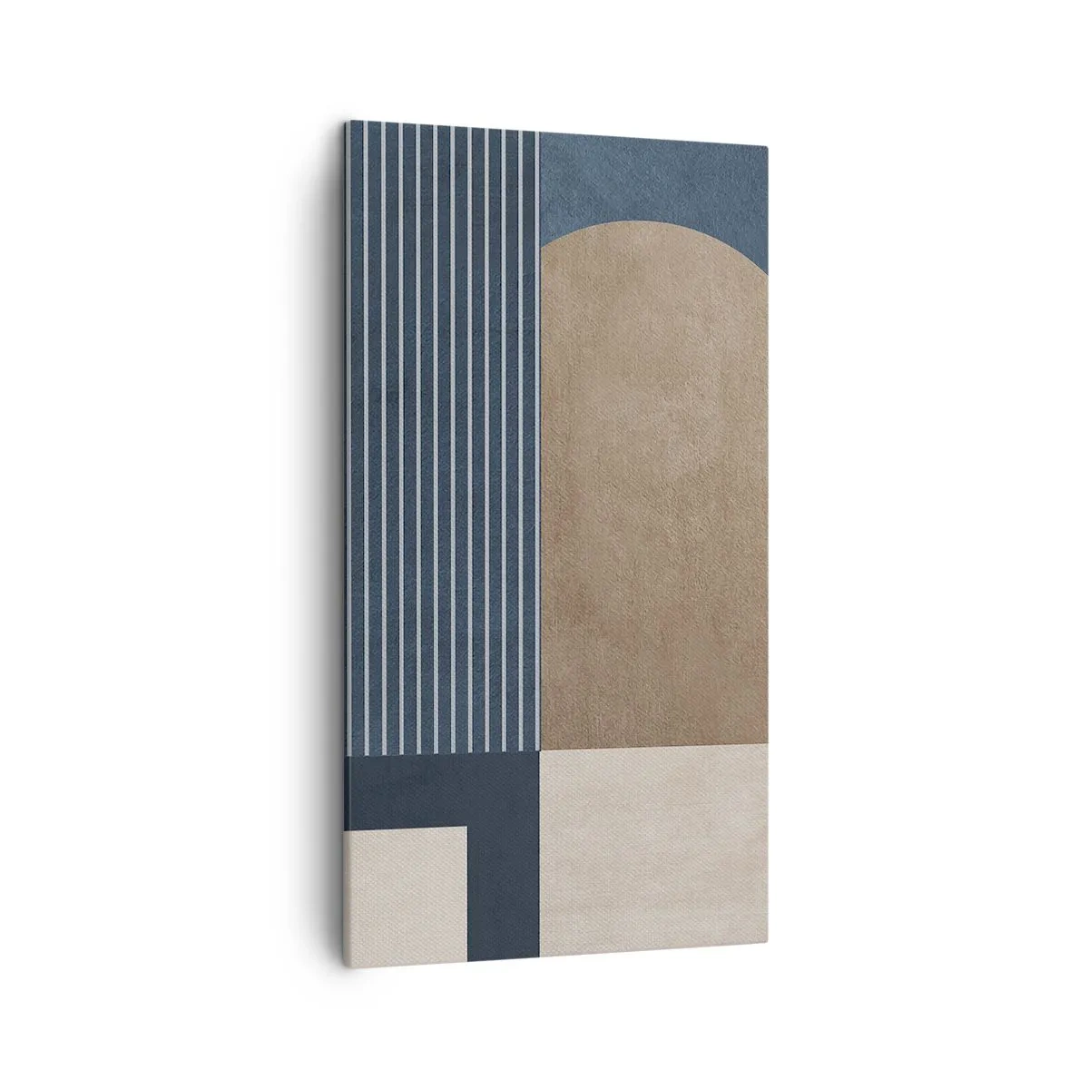 Schilderen op canvas - Een compositie van eenvoud en rondheid - 45x80 cm