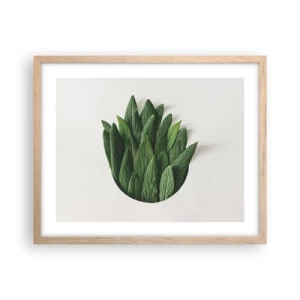 Een poster in een licht eiken lijst - Ongebreidelde nieuwsgierigheid - 50x40 cm