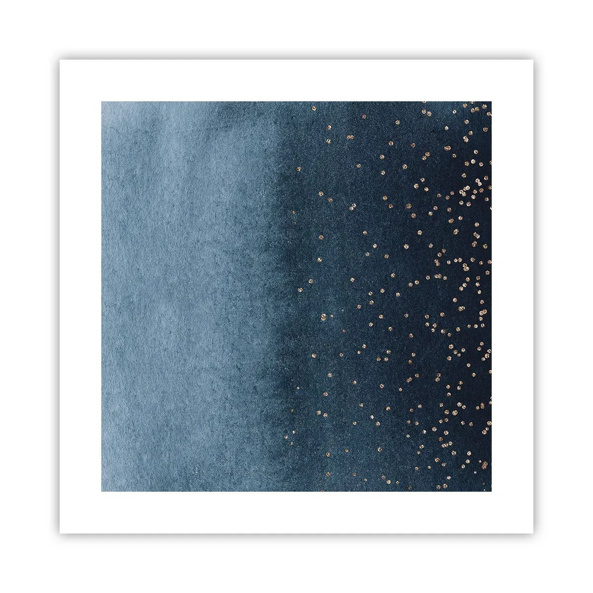 Poster - Samenstelling - blauwe fasen - 40x40 cm