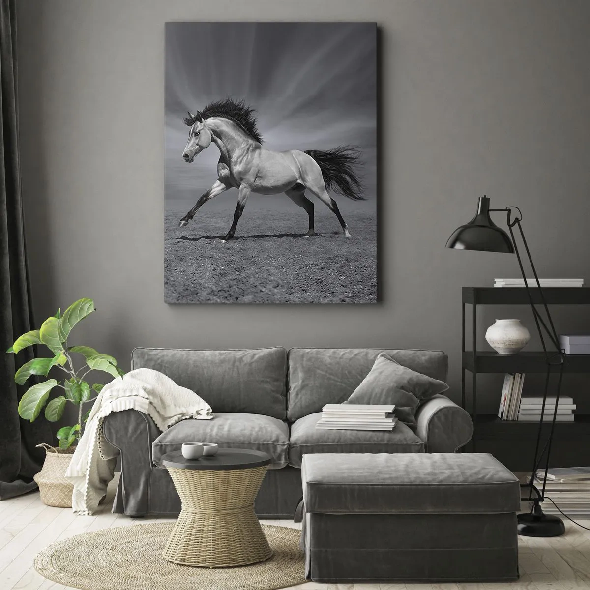 Schilderen op canvas - Geboren om te genieten - 50x70 cm