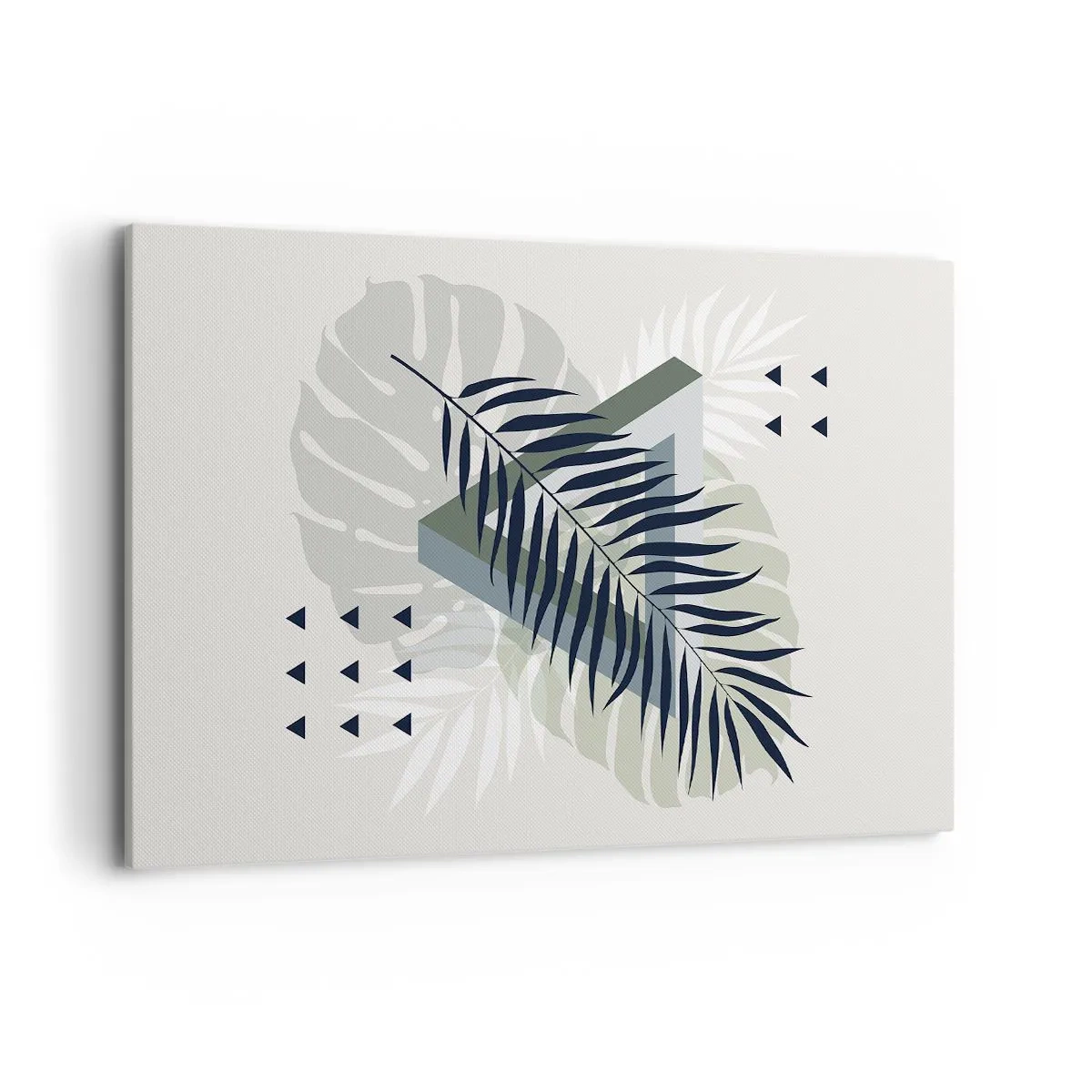 Schilderen op canvas - Natuur en geometrie - twee orden? - 120x80 cm