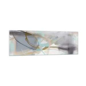 Schilderen op glas - Mistige abstractie - 160x50 cm