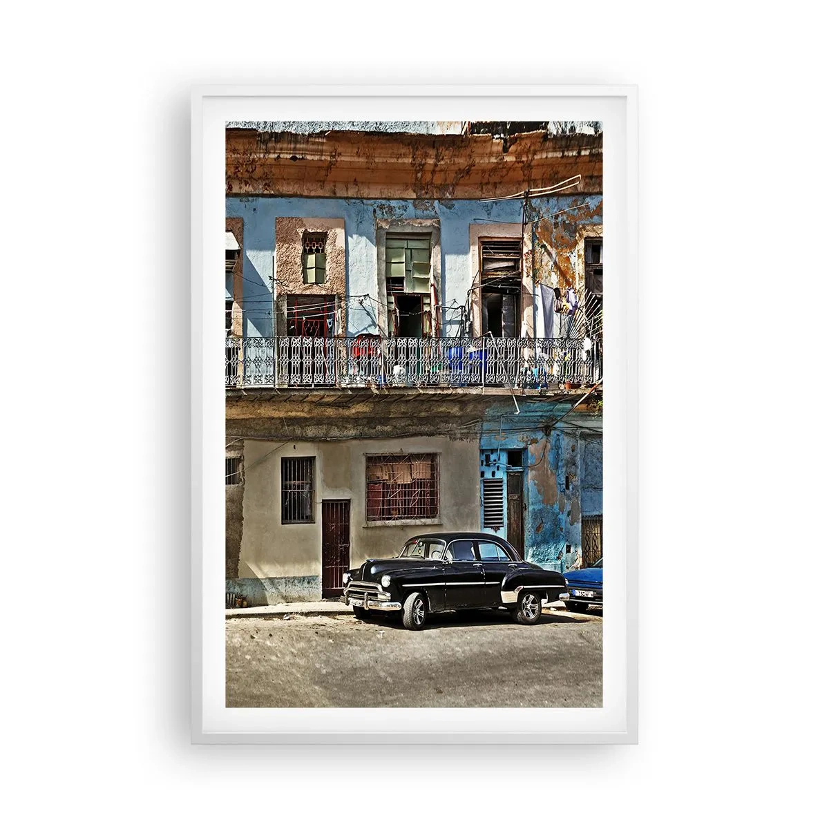 Poster in een witte lijst - Havana-vibes - 61x91 cm