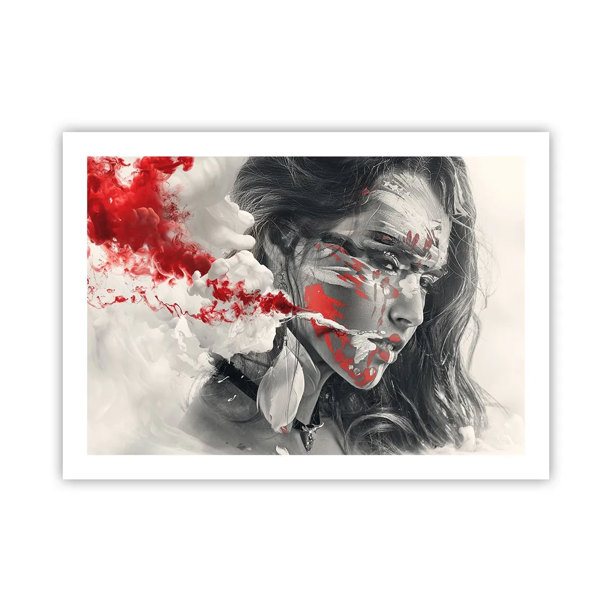 Poster - In de dampen van absurditeit - 70x50 cm