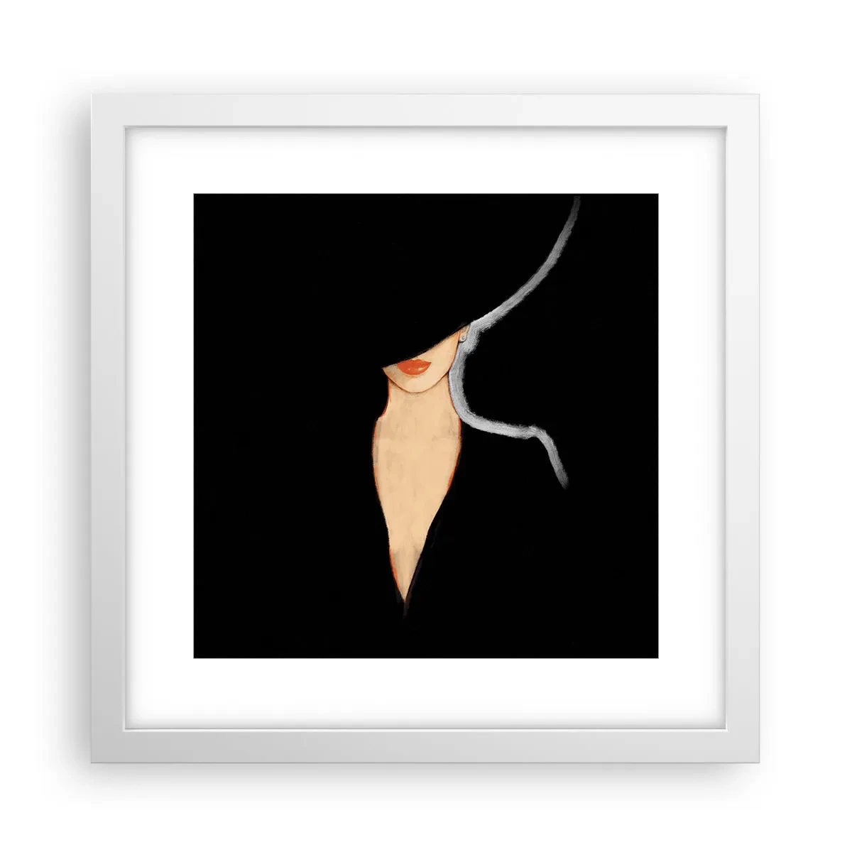 Poster in een witte lijst - Elegantie en stijl - 30x30 cm