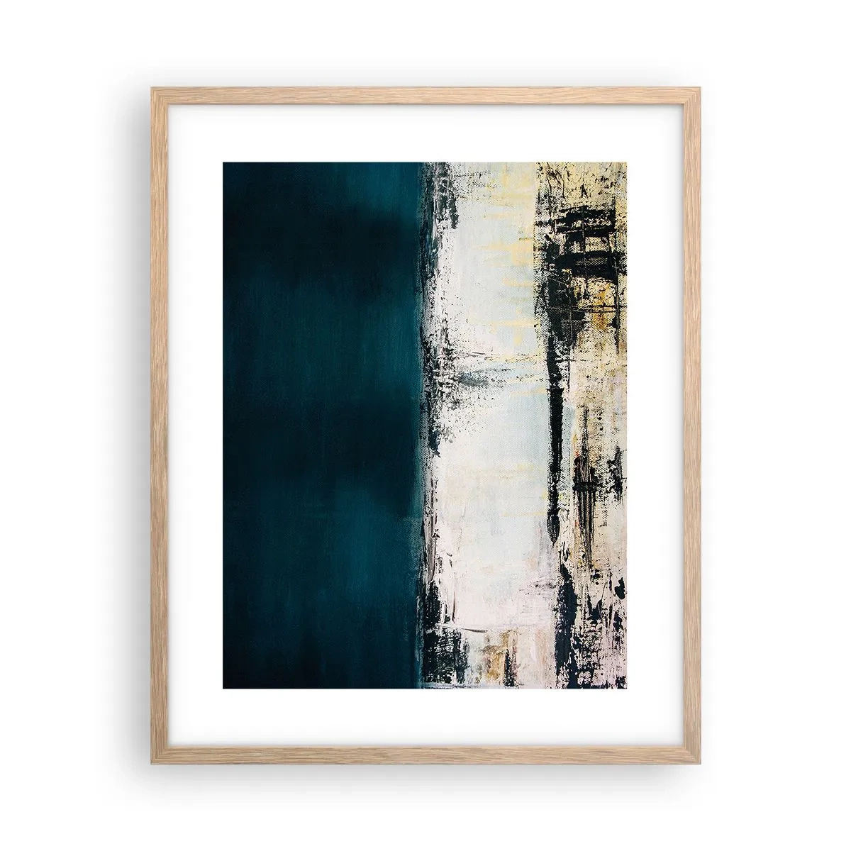 Een poster in een licht eiken lijst - Horizontale compositie - 40x50 cm