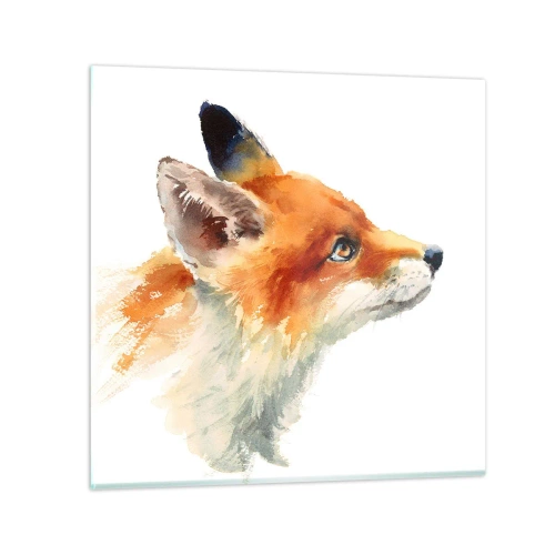 Schilderen op glas - Je kunt nooit voorzichtig genoeg zijn - 60x60 cm