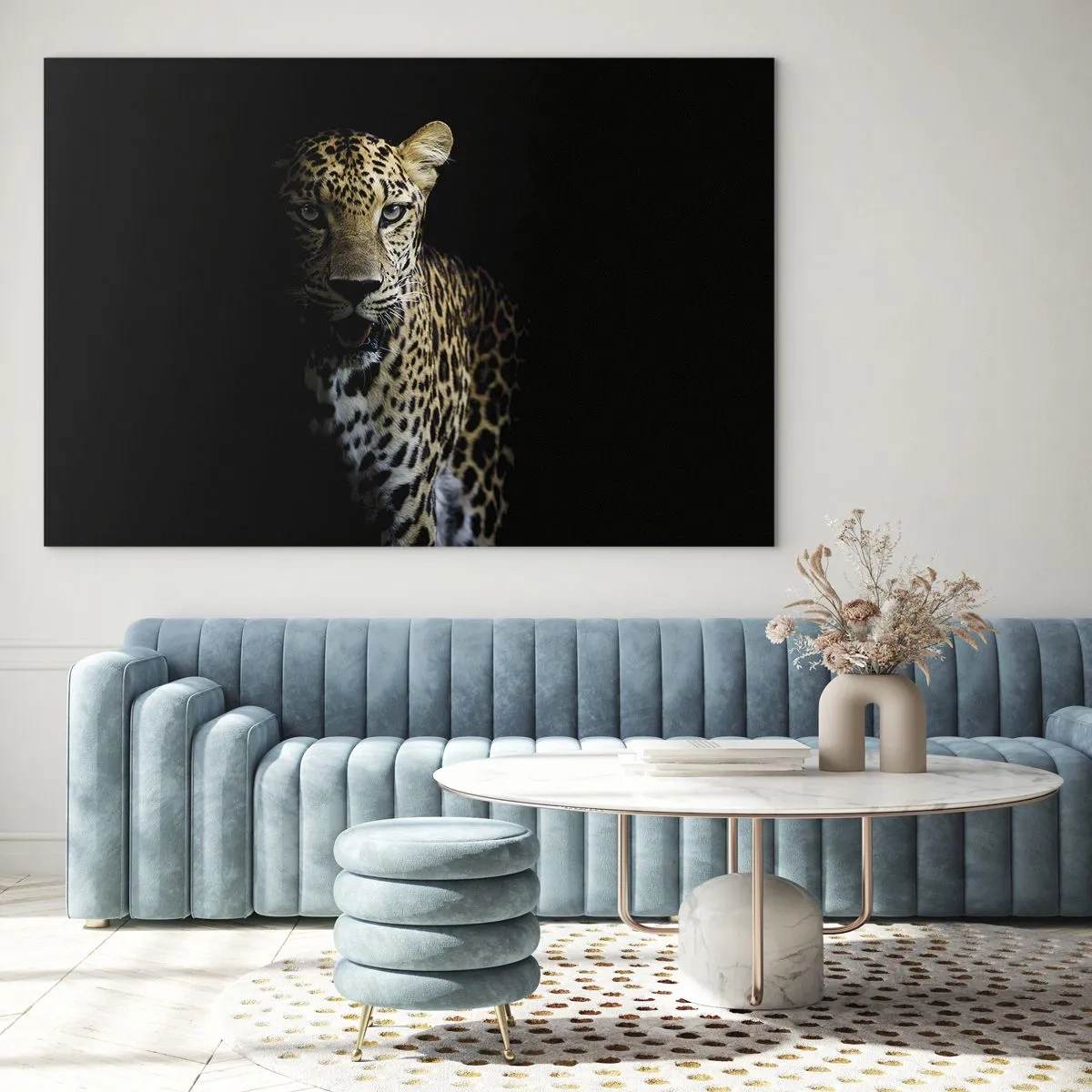 Schilderen op glas - Donkere schoonheid - 100x70 cm