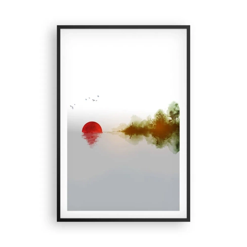 Poster in een zwarte lijst - Een belofte van vrede - 61x91 cm