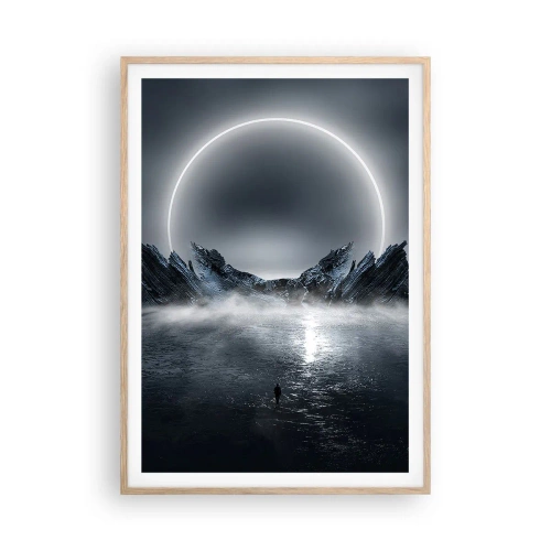 Een poster in een licht eiken lijst - Einde van het verhaal - 70x100 cm