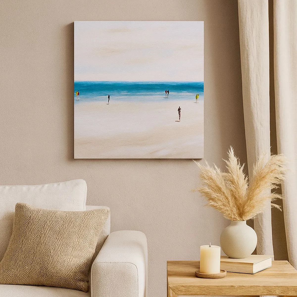 Schilderen op canvas - Een natuurlijke behoefte - 30x30 cm