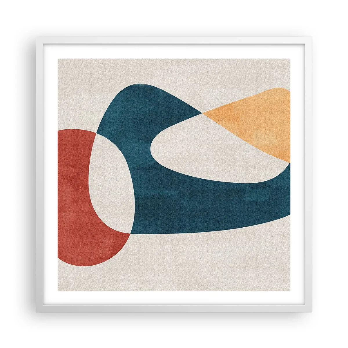 Poster in een witte lijst - Invloeden en metamorfoses - 60x60 cm