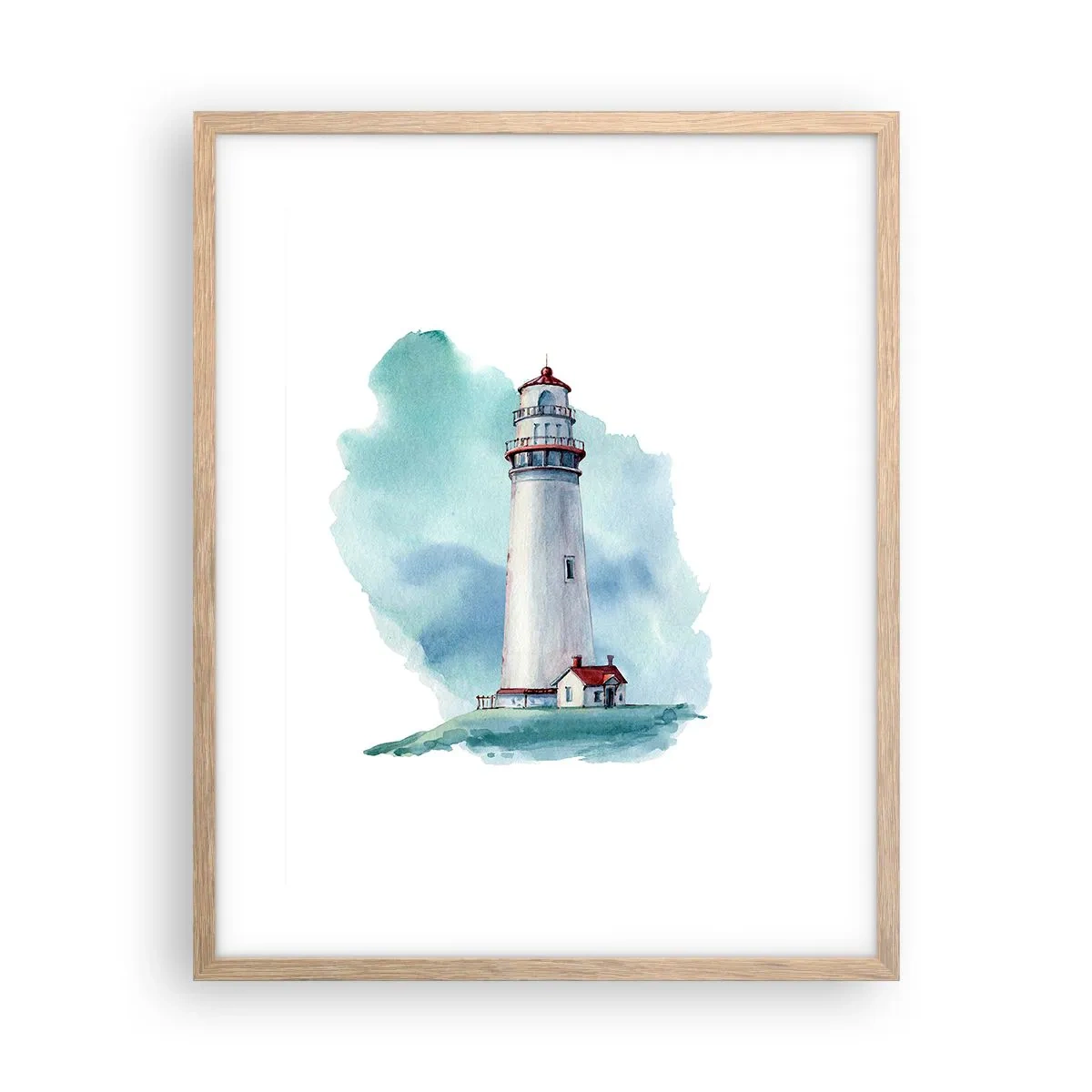 Een poster in een licht eiken lijst - Blue's zachtaardige zus - 40x50 cm