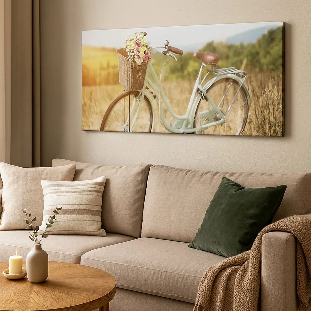 Schilderen op canvas - Ik blijf hier nog even - 100x40 cm