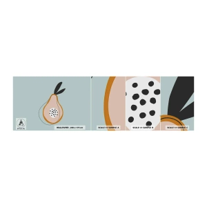 Fotobehang Monster Zelfklevend Deluxe Sticker - Doordringen in de aard van de dingen - Grafisch, Peer, Deel - 100x30 cm
