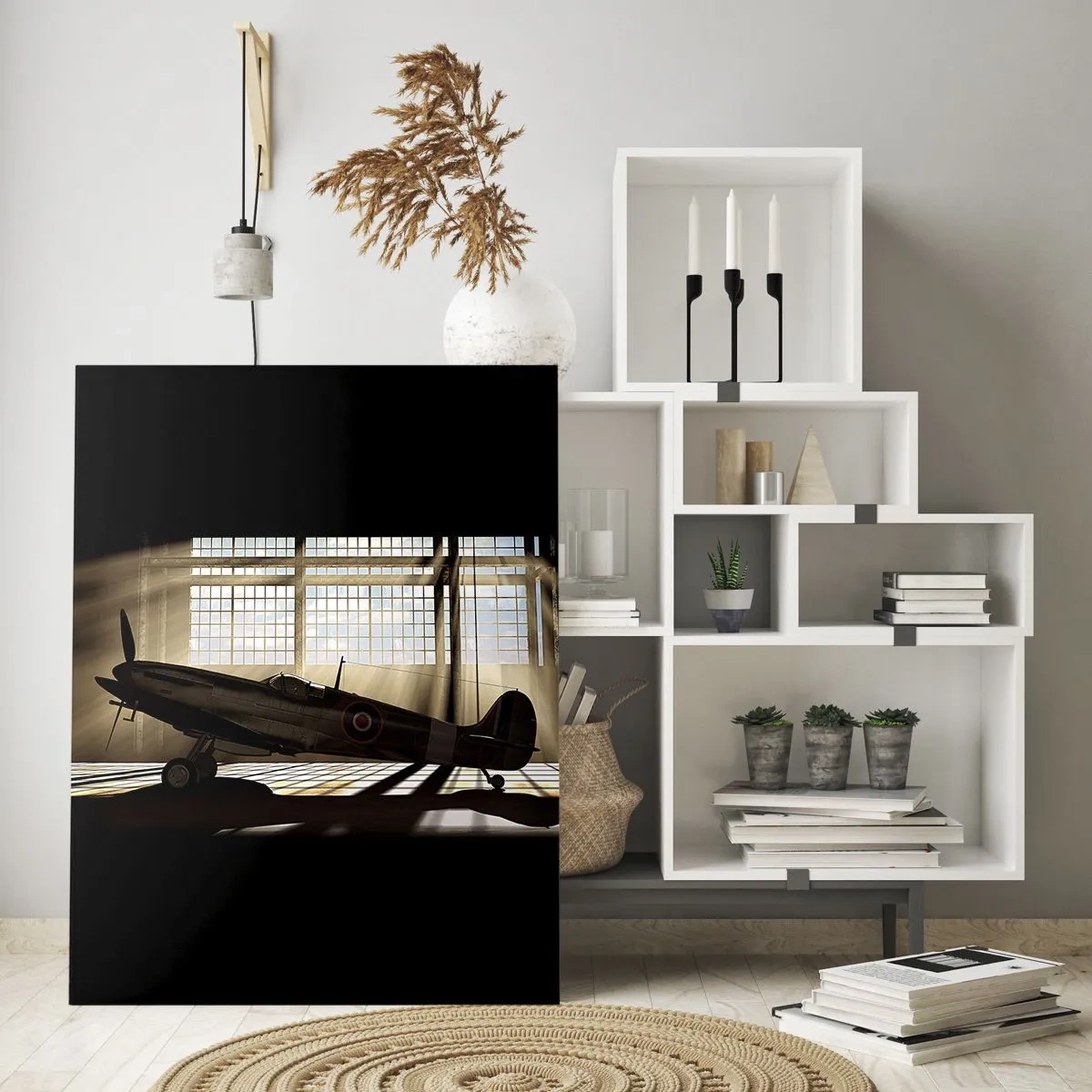 Schilderen op glas - De rust van een krijger - 80x120 cm