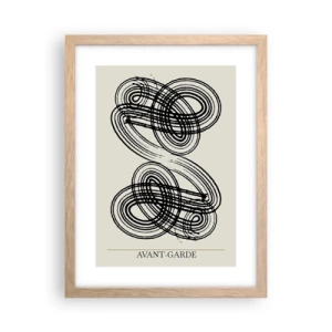 Een poster in een licht eiken lijst - Het kwam er spontaan uit - 30x40 cm