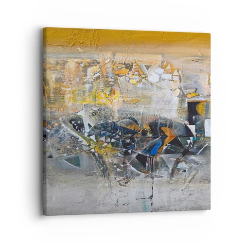 Schilderen op canvas - Alles komt goed - 30x30 cm