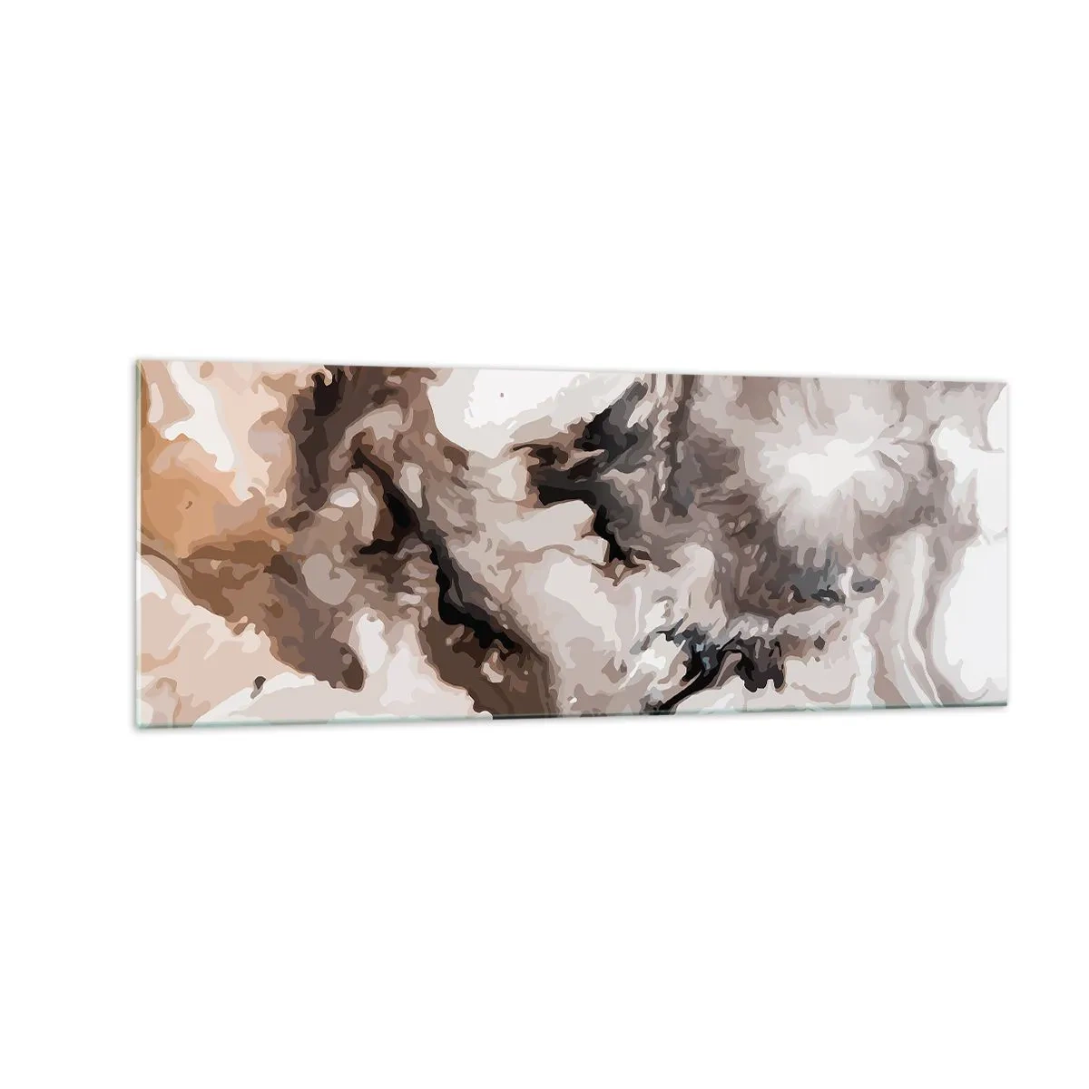 Schilderen op glas - De geboorte van een sterrenstelsel - 140x50 cm