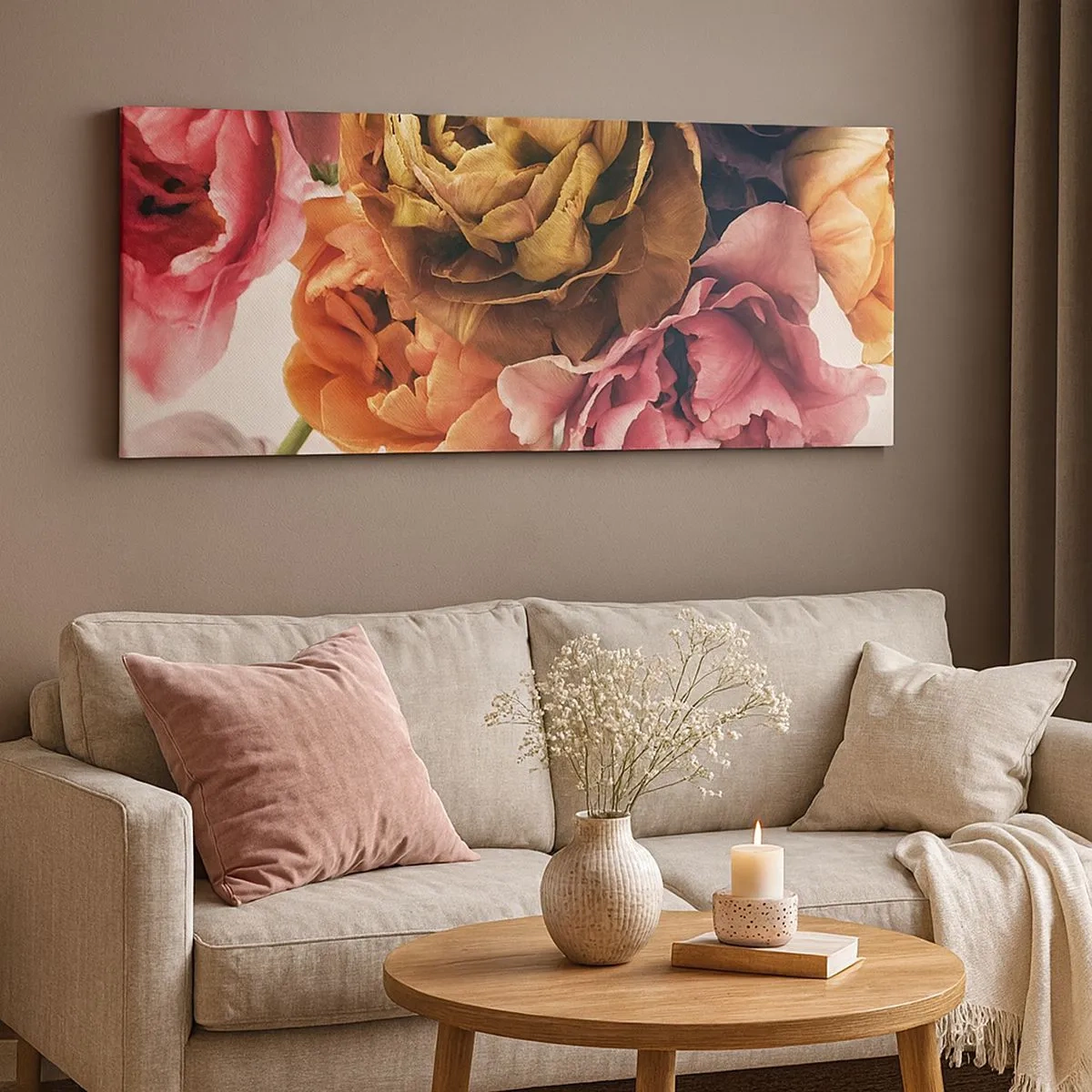Schilderen op canvas - Een viering van het leven - 100x40 cm