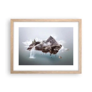 Een poster in een licht eiken lijst - Gezien met het oog van een surrealist - 40x30 cm