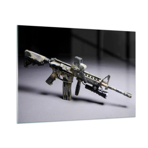 Schilderen op glas - Altijd dreigend - 100x70 cm