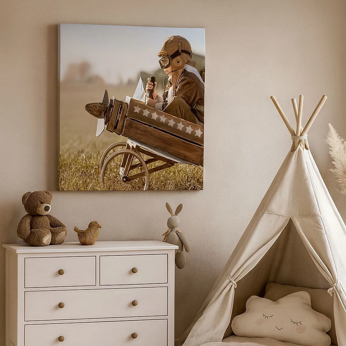 Schilderen op canvas - Begin naar een droom - 30x30 cm