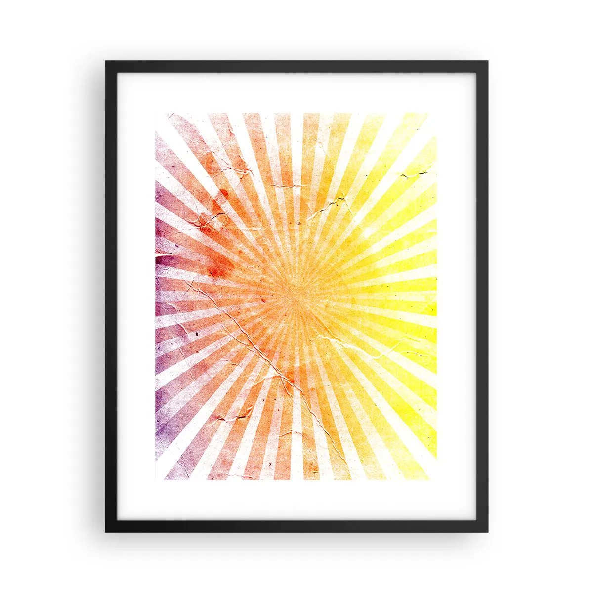 Poster in een zwarte lijst - Zonsopgangen en zonsondergangen - 40x50 cm