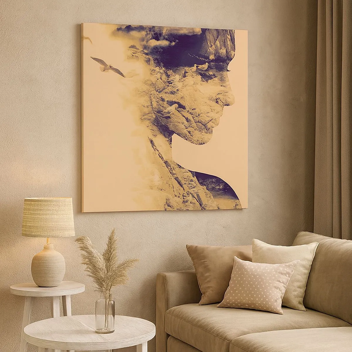 Schilderen op canvas - Van nature mooi - 30x30 cm