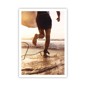 Poster - Om de golf te ontmoeten - 70x100 cm