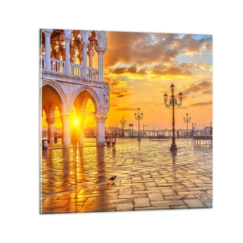 Schilderen op glas - Waar is iedereen? - 30x30 cm