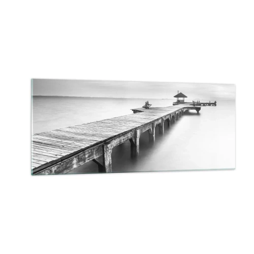 Schilderen op glas - In de verte - 100x40 cm