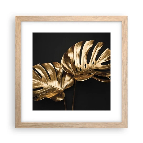 Een poster in een licht eiken lijst - De schatten van de natuur - 30x30 cm