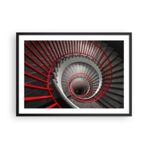 Poster in een zwarte lijst - Architectuur plezier - 70x50 cm
