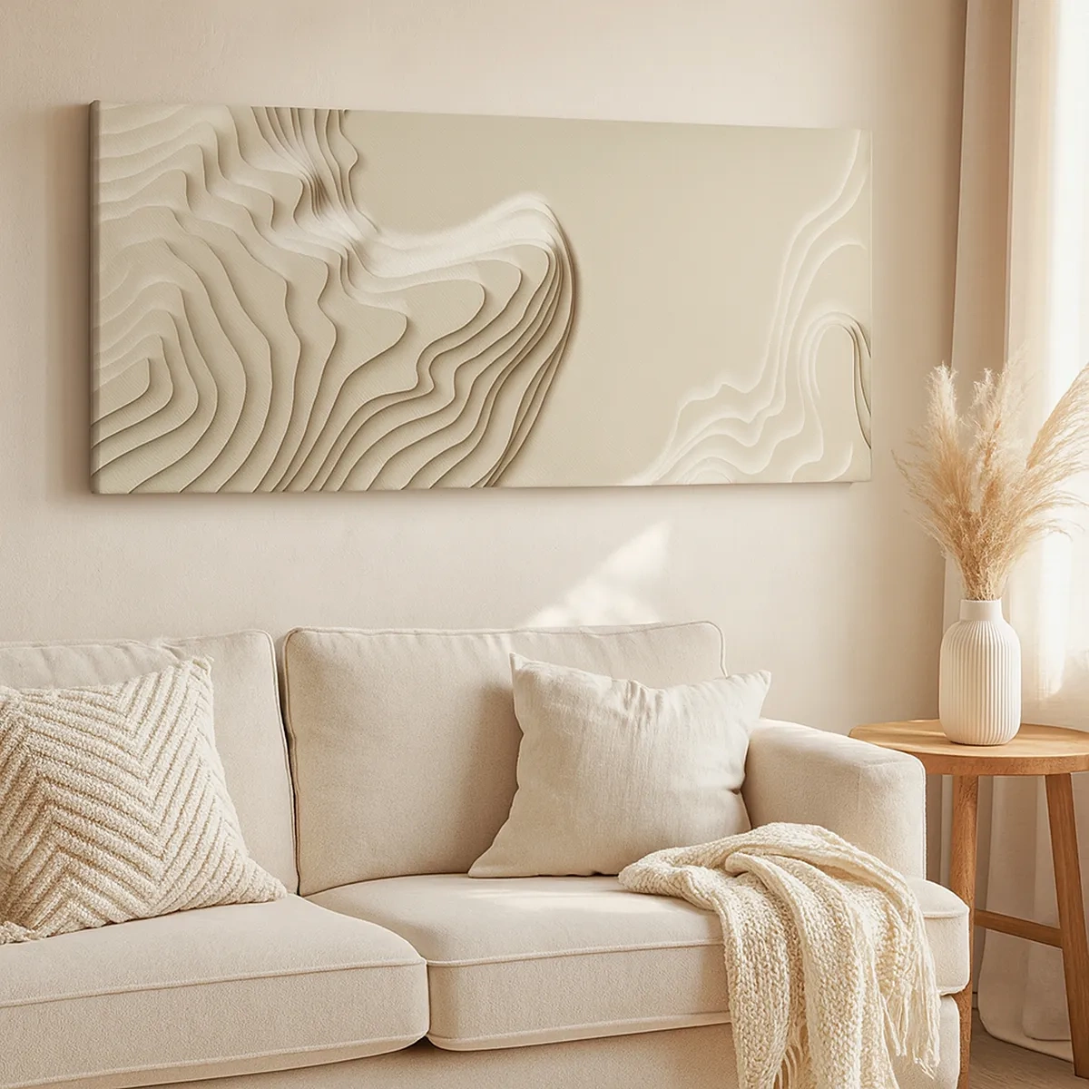 Schilderen op canvas - Kunst topografie - 30x30 cm