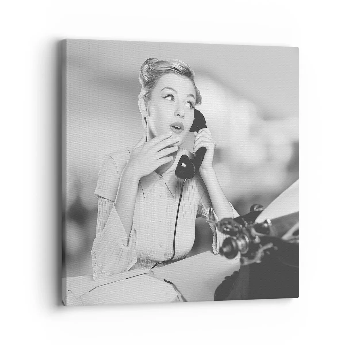 Schilderen op canvas - Hallo, het zijn de jaren 50. - 40x40 cm