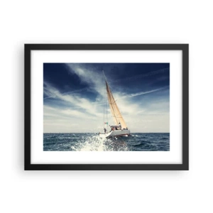 Poster in een zwarte lijst - Ze halen ons niet in! - 40x30 cm