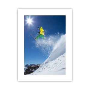 Poster - Dansend met de bergen - 30x40 cm