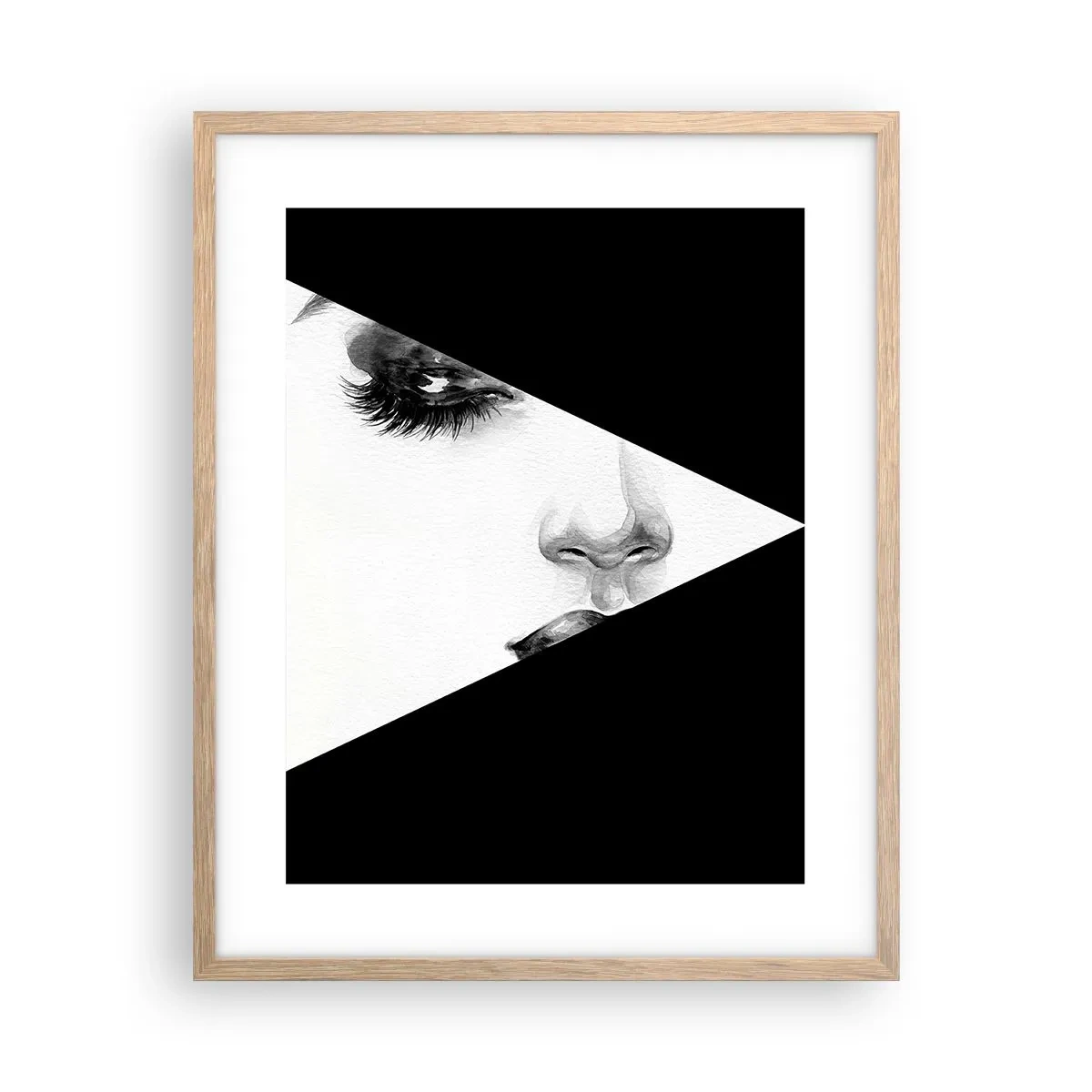 Een poster in een licht eiken lijst - Altijd niet ontdekt - 40x50 cm