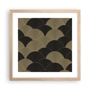 Een poster in een licht eiken lijst - Eenheid in veelheid - 40x40 cm