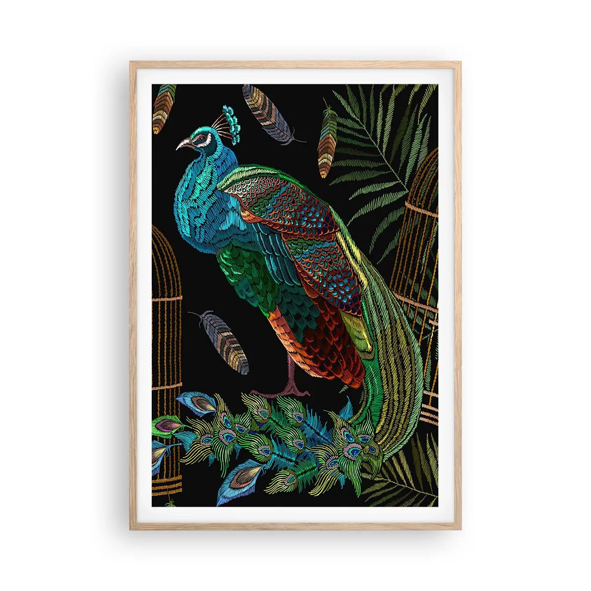 Een poster in een licht eiken lijst - In koninklijke gewaden - 70x100 cm