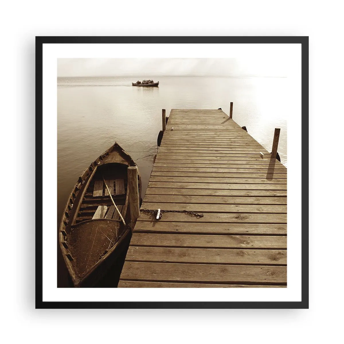 Poster in een zwarte lijst - Grote vrede - 60x60 cm