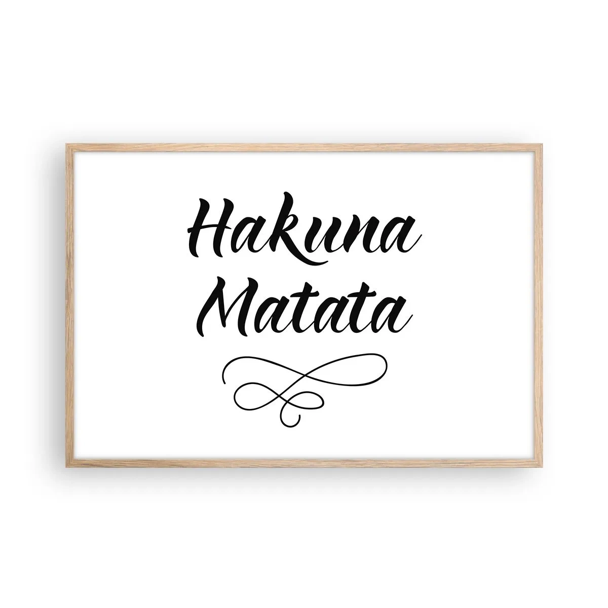 Een poster in een licht eiken lijst - Beste advies - 91x61 cm