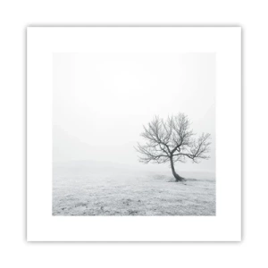 Poster - Tegen het niets - 30x30 cm